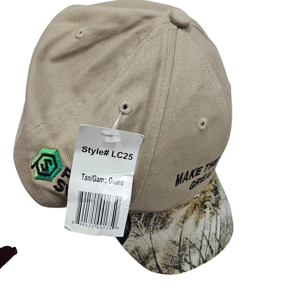 Make‎ The Eagle Ford Great Again  NWT Flex Strap Tan Beige Camo Truck Hunting